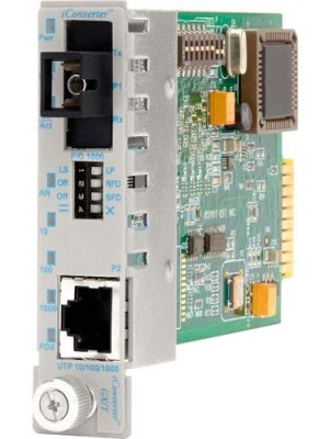 10/100/1000 BASE-T BX ETHERNET ICONVERTER FIBER SC SM 15/13NM 20KM