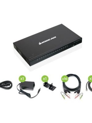 16PORT USB HDMI KVMP SWITCH WITH 16 USB CABLE KVM SET TAA
