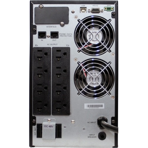UPS ONLINE 2000/1800W TOWER EXT RUNTIME SNMP OPTIONAL 3YR WARR