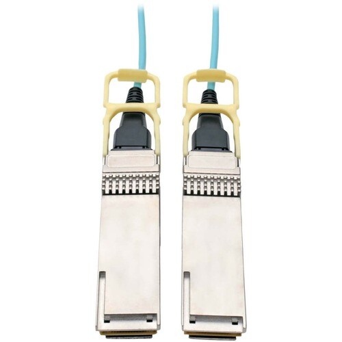 10M FIBER QSFP28 TO QSFP28 ACTIVE OPTICAL 100GB M/M AQUA