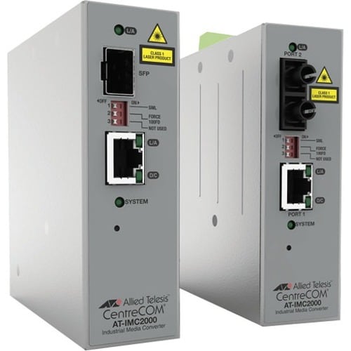 TAA 10/100/1000T POE+ TO 100X/ 1000X SFP IND TEMP GIGABIT MEDIA