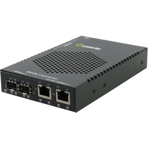 S-1110DHP-DSFP MEDIA CONVERTR 2X 10/100/1000 2X SFP SLOT HI-POE