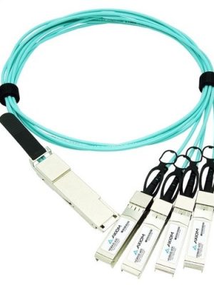 Axiom 100GBASE-AOC QSFP28 TO 4 SFP28 ACTIVE OPTICAL BREAKOUT CABLE 10442-AX