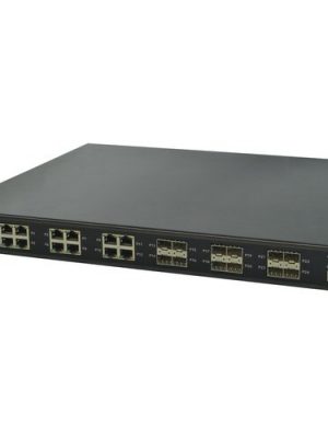 24PORT HARDENED MANAGED ETHERNET SWITCH WITH 12