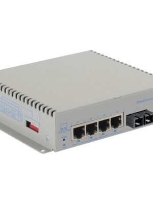 OMNICONVERTER GHPOE/M 60W 550M 4X 10/100/1000T - 1000X SCMM DC EXT