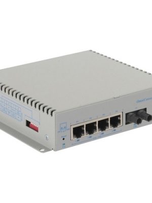 OMNICONVERTER GPOE+/M 12KM 4X 10/100/1000T - 1000X ST SM AC