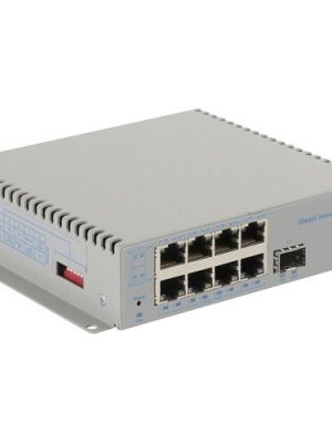 OMNICONVERTER GPOE+/M WIDE8X 10/100/1000T - 1000X SFP AC