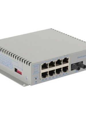 OMNICONVERTER GPOE+/M 12KM 8X 10/100/1000T - 1000X STSM DC EXT