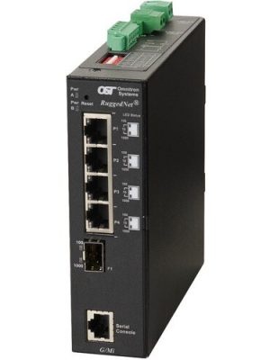 RUGGEDNET G/MI SFP SWITCH 4X 10/100/1000T 1000X SFP 2DC EXT