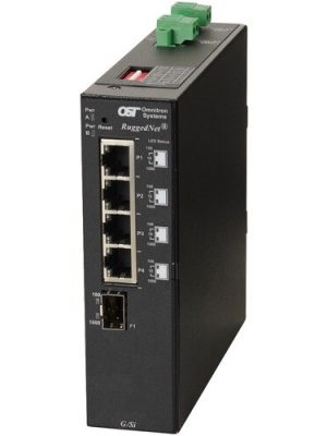 RUGGEDNET G/SI SFP SWITCH4X 10/100/1000T 1000X SFP 2DC EXT