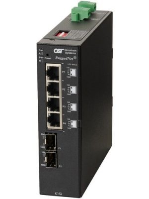 RUGGEDNET G/SI 2X SFP SWITCH 4X 10/100/1000T 2X 1000X 2DC EXT