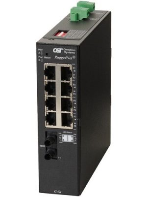 RUGGEDNET G/SI ST MM 550M 850NM8X 10/100/1000T 1000X 2X DC EXT