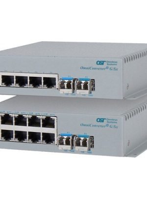OMNICONVERTER G/SX SC SM 12KM 4X 10/100/1000T TO 1000X US AC