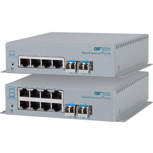 OMNICONVERTER G/SX SC SM 34KM 4X 10/100/1000T TO 1000X US AC WIDE