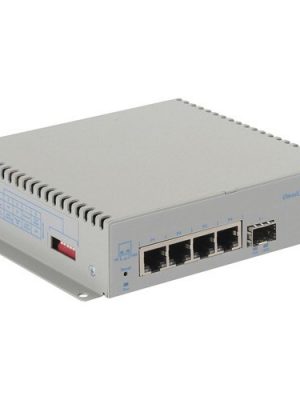 OMNICONVERTER G/SX SFP SWITCH 4X 10/100/1000T 1000X SFP AC WIDE