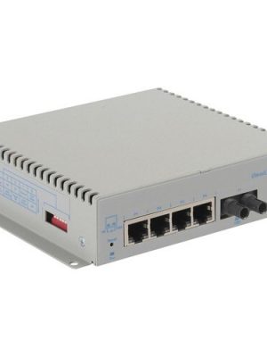 OMNICONVERTER G/SX ST SM 12KM 4X 10/100/1000T TO 1000X DC EXT TMP