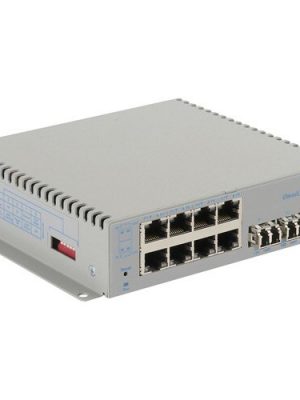 OMNICONVERTER G/SX LC SM 12KM 8X 10/100/1000T TO 2X 1000X AC EXT