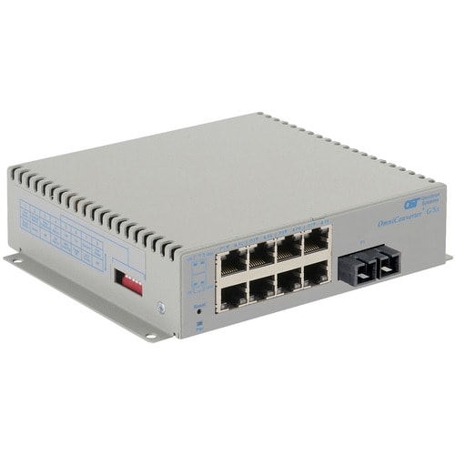 OMNICONVERTER G/SX SC MM 550M8X 10/100/1000T TO 1000X DC EXT TMP