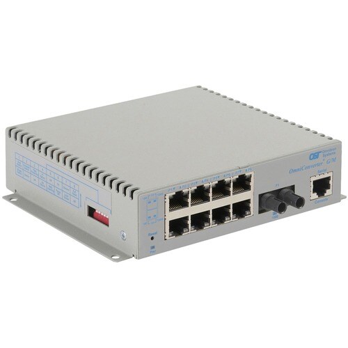 OMNICONVERTER G/M ST SM 12KM 8X 10/100/1000T TO 1000X US AC