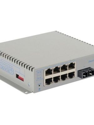 OMNICONVERTER G/M SC MM 2KM 8X 10/100/1000T TO 1000X US AC