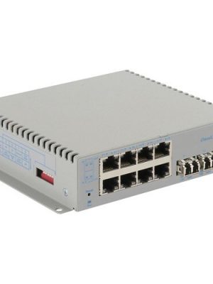 OMNICONVERTER G/M LC SM 12KM 8X 10/100/1000T TO 2X 1000X AC EXT