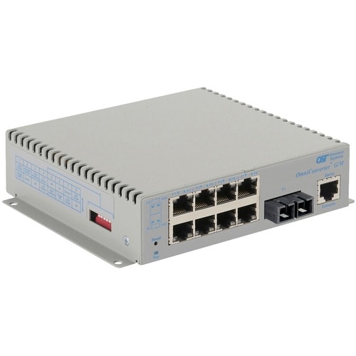 OMNICONVERTER G/M SC SM 34KM8X 10/100/1000T TO 1000X DC WIDE