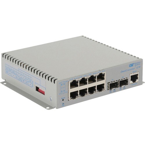 OMNICONVERTER G/M 2X SFP 8X 10/100/1000T 2X 1000X SFP DC