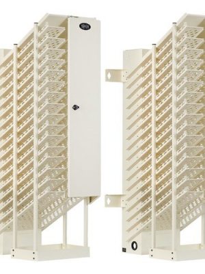 WHITE 16-DEVICE AC CHARGING STATION TOWER CHROMEBOOK OPEN FRAME