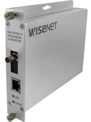 100M MEDIA CONVERTER A ST CONN MULTI-MODE 1 FIBER POE+