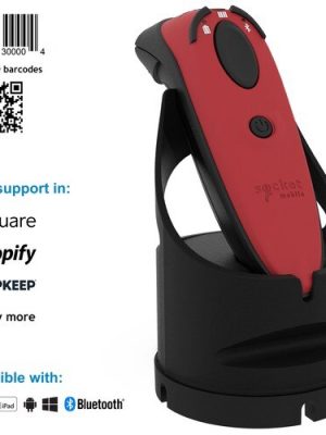 DURASCAN D760 PROFESSIONAL BARCODE READER RED  CHARGING DOCK
