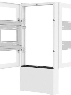 55IN B2B PORTRAIT FLOOR KIOSK WHITE