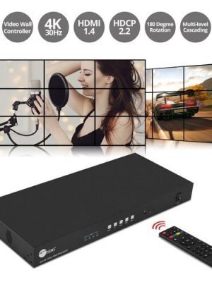 3X3 4K VIDEO WALL PROCESSOR WITH USB-C/DP/VGA/HDMI INPUT