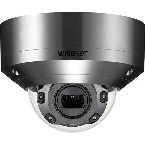 2MP STAINLESS STEEL IR HD DOME CAMERA V/F 4.3X WDR ANALYTICS POE