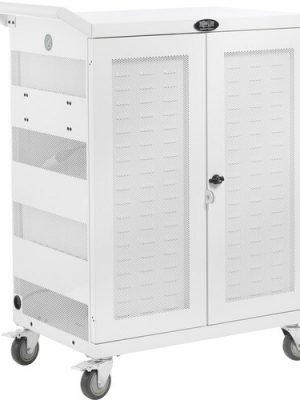 32 PORT AC CHARGING CART W/ UV MOBILE CHROMEBOOK STORAGE STATION