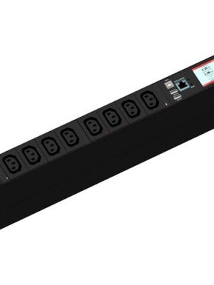 1PH 208V AC 20A 8X C13 PLUG NEMA L6-20P 3.3KVA OUTLET 1U HORIZ