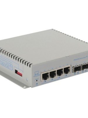 OMNICONVERTER 10GPOEBT/M 60W AC 2X1G/10G SFP+ TO 4X 10/100/1000T W