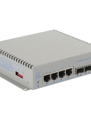 OMNICONVERTER 10GPOEBT/M 100WDC 2X1G/10G SFP+ TO 4X 10/100/1000T E