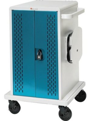 36UNIT CORE MS CART W/ CHARGING ARCTIC WHT W/TOPAZ DOORS