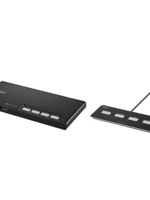 4-PORT DUAL HEAD HDMI MODULAR SECURE KVM SWITCH PP4.0 W/REMOTE
