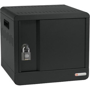 10X CUBE MICRO STATION PADLOCK PRE-WIRED USB-C CHARCOAL