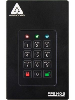 20TB AEGIS FORTRESS L3 SSD USB 3.0 FIPS VALIDATED HW ENCRYPTED