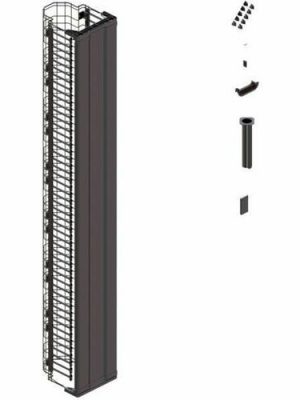 MM20 VERTICAL CABLE MGMT CAGE W/DOOR