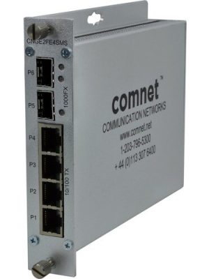 6 PORT SMS 2 1000 FX SFP PORTS 4 10/100 TX PORTS CONFRML COAT
