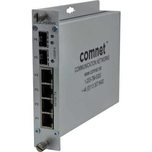 6 PORT SMS 2 1000 FX SFP PORTS 4 10/100 TX PORTS CONFRML COAT