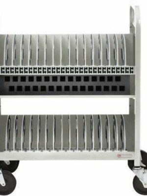 CUBE TRANSPORT CART 30-UNIT AC POWER OUTLETS 90 DEG CONCRETE