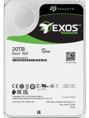 SEAGATE EXOS X20 512E/4KN SAS 12GBS 20TB 7200RPM 256MB ENT HDD
