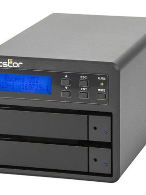 24TB 2X12TB ROCPRO U33 RAID USB 3.2 GEN 2 72K 10GBPS RAID 0/1 TAA
