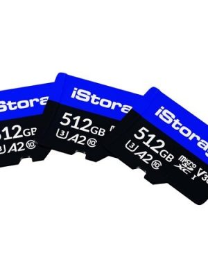 ISTORAGE MICROSD CARD 512GB 3 PACK