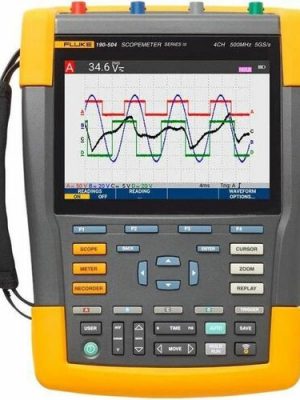 SCOPEMETER 4 CHANNEL 500MHZ COLOR 1X FLUKE 190-504-III 1X BC190