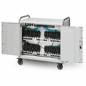 24X LINK CART NETWORK READY W/ BACK DOORS TOPAZ/ALUMINUM